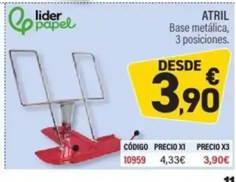 Carlin ATRIL Base metálica, 3 posiciones oferta