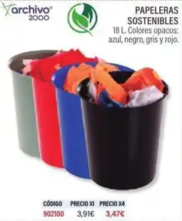 Carlin Papeleras sostenibles oferta