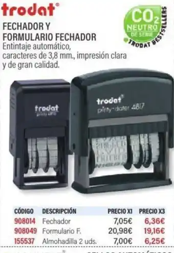 Carlin Fechador y formulario fechador oferta