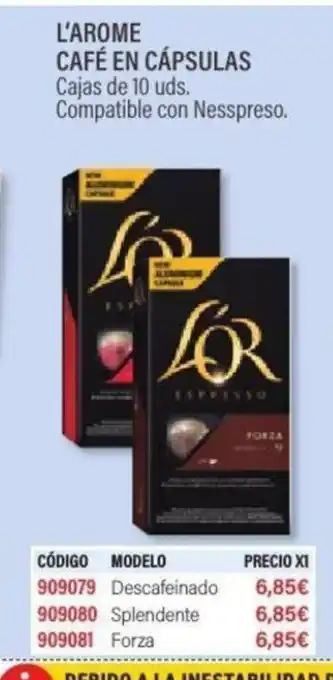 Carlin L'arome café en cápsulas oferta
