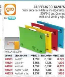 Carlin Carpetas colgantes oferta