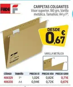 Carlin Carpetas colgantes oferta