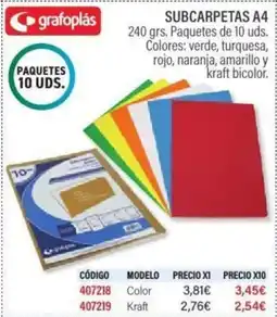 Carlin Subcarpetas a4 oferta