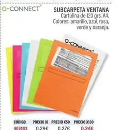 Carlin Q-CONNECT Subcarpeta ventana oferta
