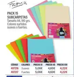 Carlin Pack 15 subcarpetas oferta