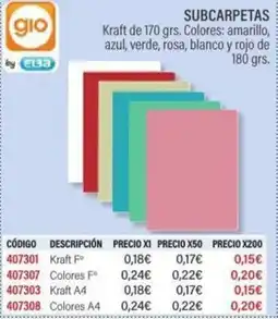 Carlin Subcarpetas oferta