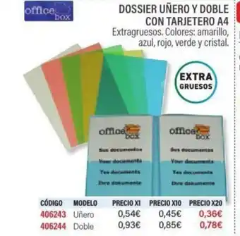 Carlin Dossier uñero y doble con tarjetero a4 oferta