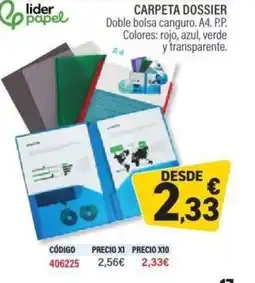 Carlin Carpeta dossier oferta