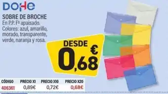 Carlin Sobre de broche oferta