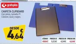 Carlin Carpeta clipboard oferta