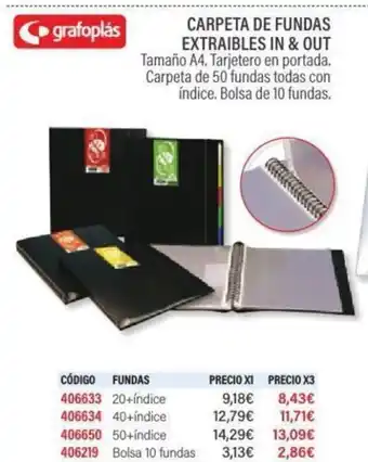 Carlin Carpeta de fundas extraibles in & out oferta