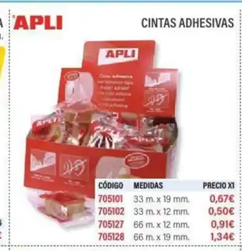 Carlin APLI Cintas adhesivas oferta