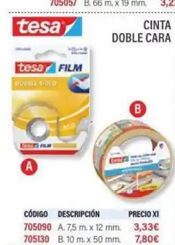 Carlin TESA Cinta doble cara oferta