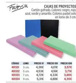 Carlin Cajas de proyectos oferta