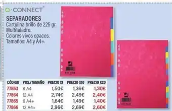 Carlin Q-CONNECT Separadores oferta