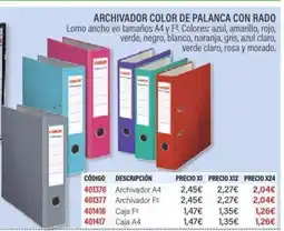 Carlin Archivador color de palanca con rado oferta