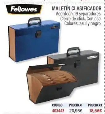 Carlin Maletín clasificador oferta