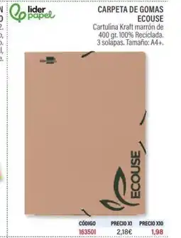 Carlin Carpeta de gomas ecouse oferta