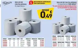 Carlin Rollos de calculadoras oferta