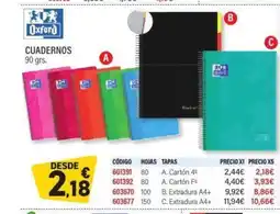 Carlin Cuadernos oferta