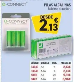 Carlin Q-CONNECT Pilas alcalinas oferta