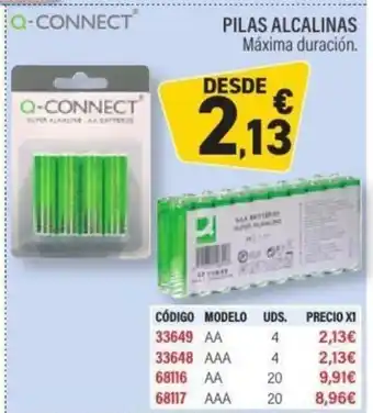Carlin Q-CONNECT Pilas alcalinas oferta
