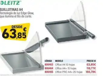 Carlin LEITZ Guillotinas a4 oferta