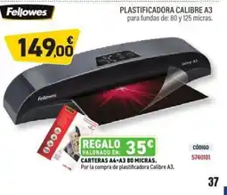 Carlin Plastificadora calibre a3 oferta