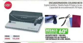 Carlin Encuadernadora coilbind mc10 oferta