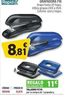 Carlin Grapadora f16 oferta