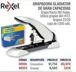Carlin Grapadora gladiator de gran capacidad oferta