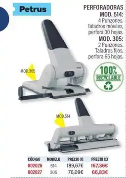Carlin Perforadoras oferta