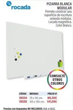 Carlin Pizarra blanca modular oferta