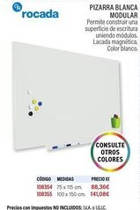 Carlin Pizarra blanca modular oferta