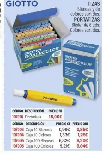 Carlin GIOTTO Tizas oferta