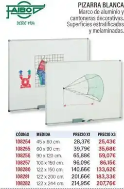 Carlin Pizarra blanca oferta