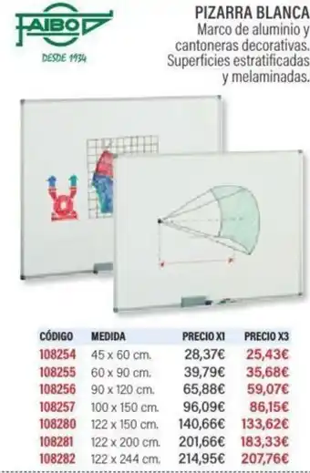 Carlin Pizarra blanca oferta