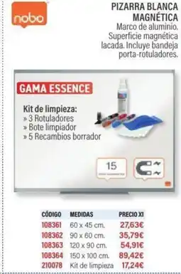 Carlin Pizarra blanca magnética oferta