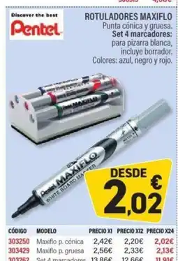 Carlin Rotuladores maxiflo oferta