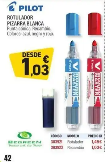 Carlin PILOTRotularador pizarra blanca oferta