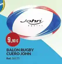 Afede John - balon rugby cuero oferta