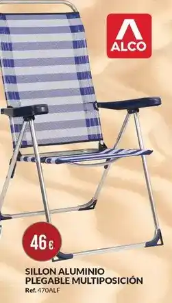 Afede Alco - sillon aluminio plegable multiposición oferta