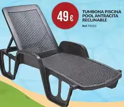 Afede Tumbona piscina pool antracita reclinable oferta