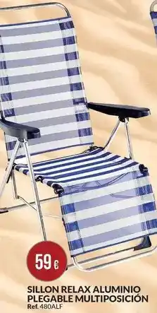 Afede Alco - sillon relax aluminio plegable multiposicion oferta