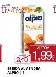 Supermercados MAS Alpro - bebida almendra oferta