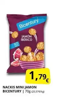 Supermercados MAS Bicentury - nackis mini jamon oferta