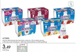 Supermercados Plaza Actimel - leche denzudatal fermentada original o 0% maderia grasa y oz crucares andadas oferta