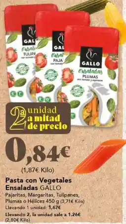 Gadis Gallo - pasta con vegetales ensaladas oferta