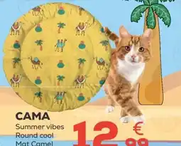 Kiwoko Cama summer vibes round cool mat camel oferta