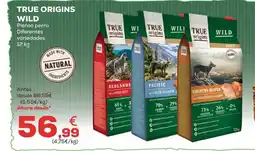 Kiwoko TRUE ORIGINS WILD Pienso perro Diferentes oferta